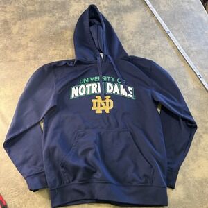 Notre Dame Hoodie Men's Size M Knights Apparel Blue Hooded Sweatshirt